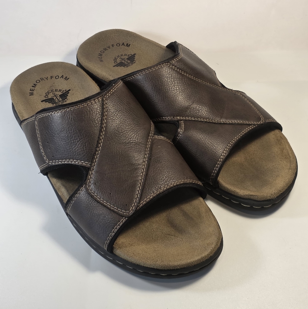 Dockers Men's Memory Foam Seaton Sandals Comfort Outdoor Slip-on Shoes Size 11M